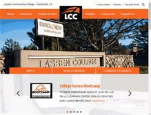 Tablet Screenshot of lassencollege.edu